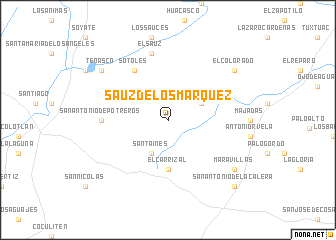 map of Sauz de los Márquez