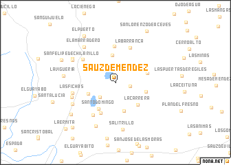 map of Sauz de Méndez