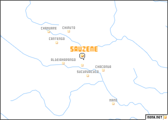 map of Sauzene