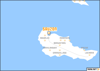 map of Sauzon