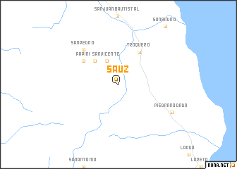 map of Sauz