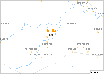 map of Sauz