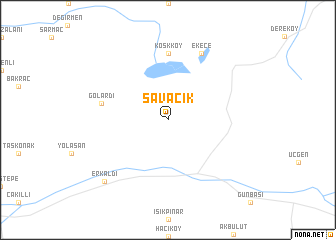 map of Savacık