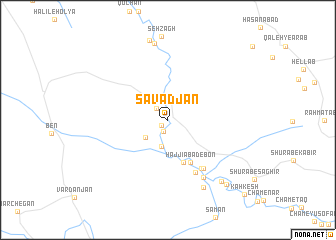 map of Savād Jān