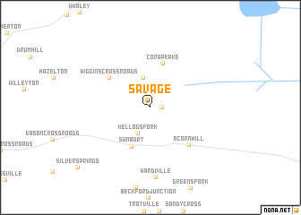 map of Savage