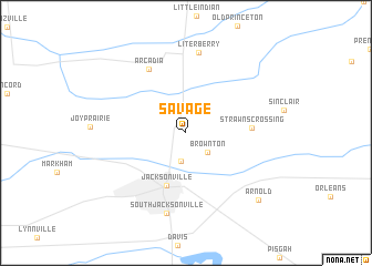 map of Savage