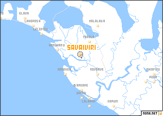 map of Savaiviri