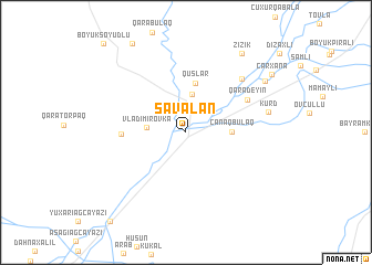 map of Savalan