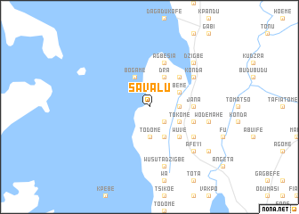 map of Savalu