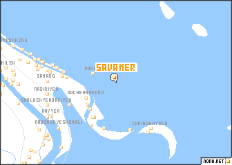 map of S̄avāmer