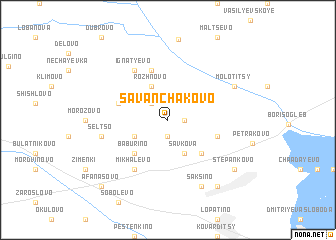 map of Savanchakovo