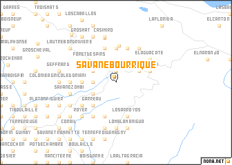 map of Savane Bourrique