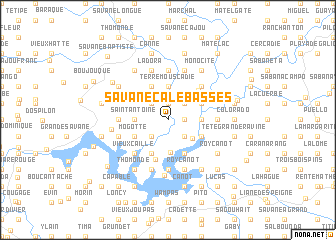 map of Savane Calebasses