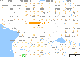 map of Savane Cheval