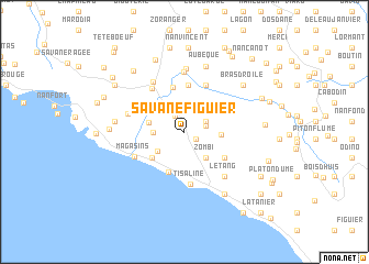 map of Savane Figuier