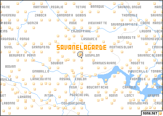 map of Savane la Garde