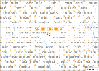 map of Savane Manigat