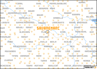 map of Savane Marc