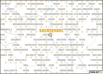 map of Savane Marc