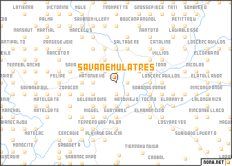 map of Savane Mulâtres