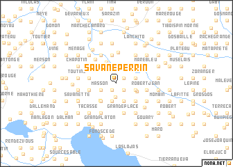 map of Savane Perrin