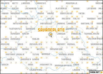map of Savane Plate