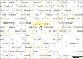 map of Savanette