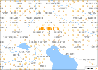 map of Savanette