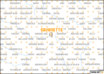 map of Savanette