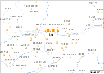 map of Savane