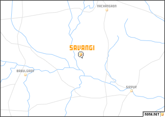 map of Sāvangi