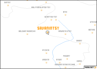 map of Savanintsy