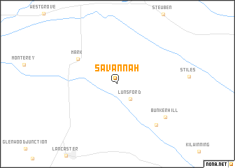 map of Savannah