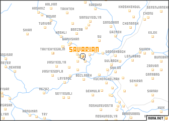 map of Savārīān