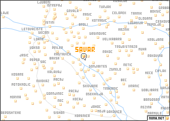 map of Šavar