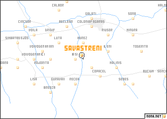 map of Săvăstreni