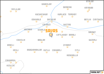 map of Savaş