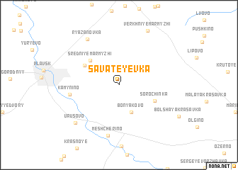 map of Savateyevka