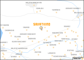 map of Savatkino