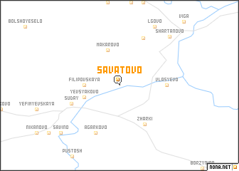 map of Savatovo