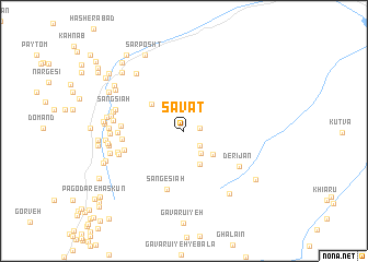 map of Sāvāt