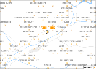 map of Savčina