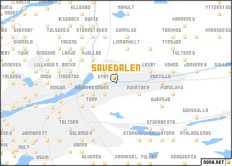 map of Sävedalen