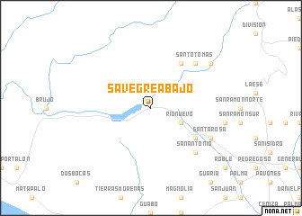 map of Savegre Abajo
