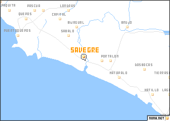 map of Savegre