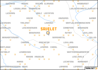 map of Savelet