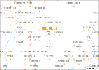 map of Savelli