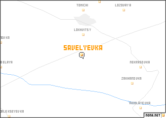 map of Savel\