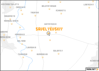 map of Savel\