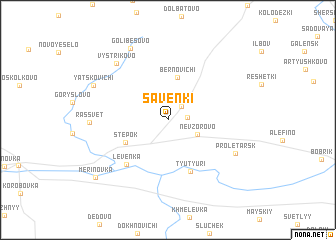 map of Savenki